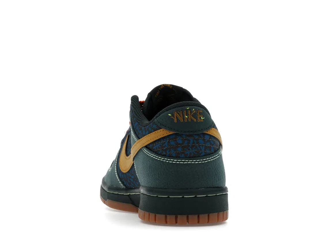 Детские кроссовки Lifestyle Nike Dunk Low, Seaweed/Ochre/Cargo Khaki/Green Abyss — фото 4