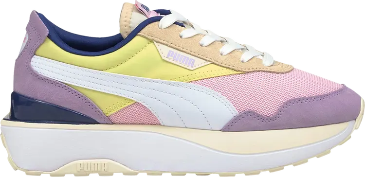 Кроссовки Puma Wmns Cruise Rider Pink Lady Yellow Pear, розовый