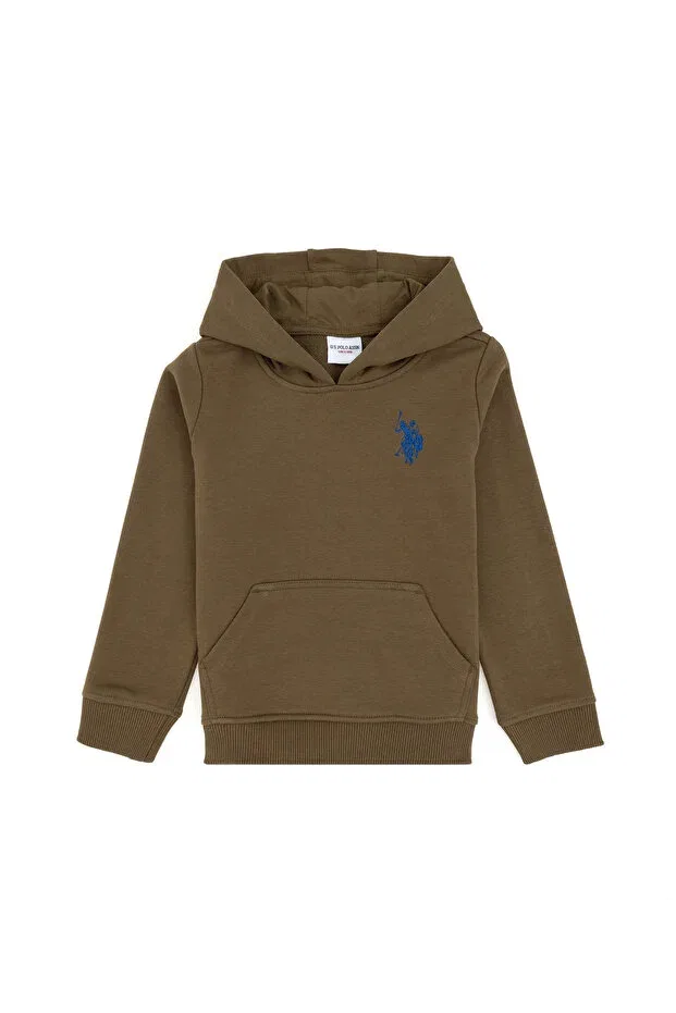 Детское худи для мальчиков с капюшоном U.S. Polo Assn., Khaki