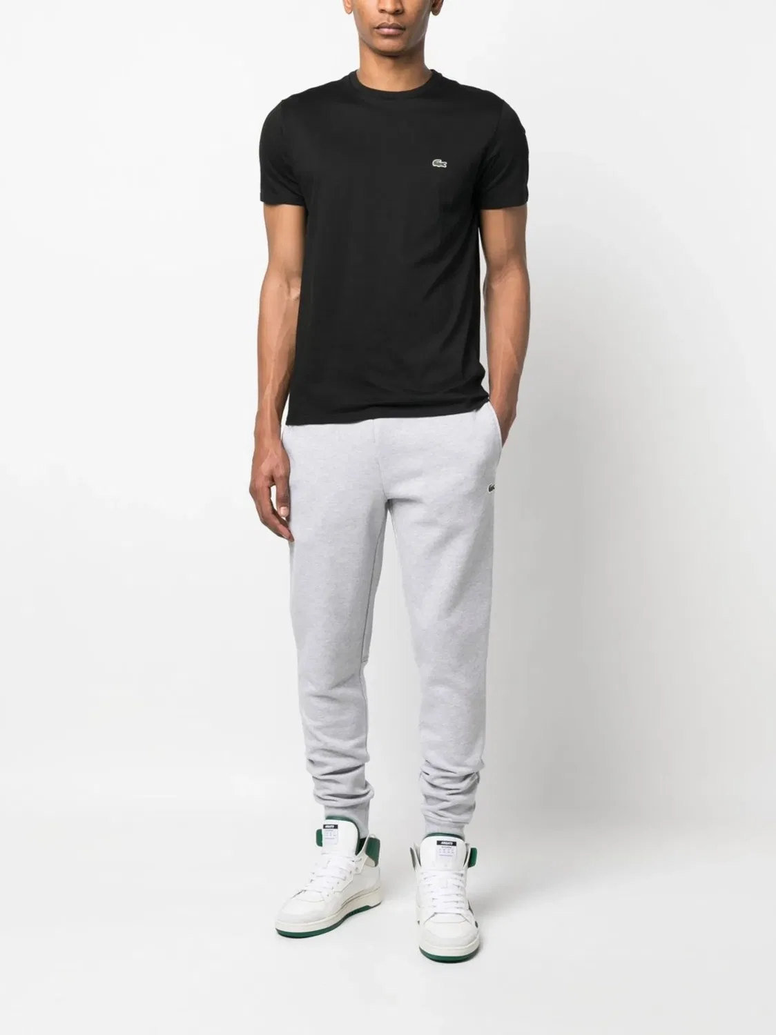 Lacoste Трековые брюки серые — фото 2