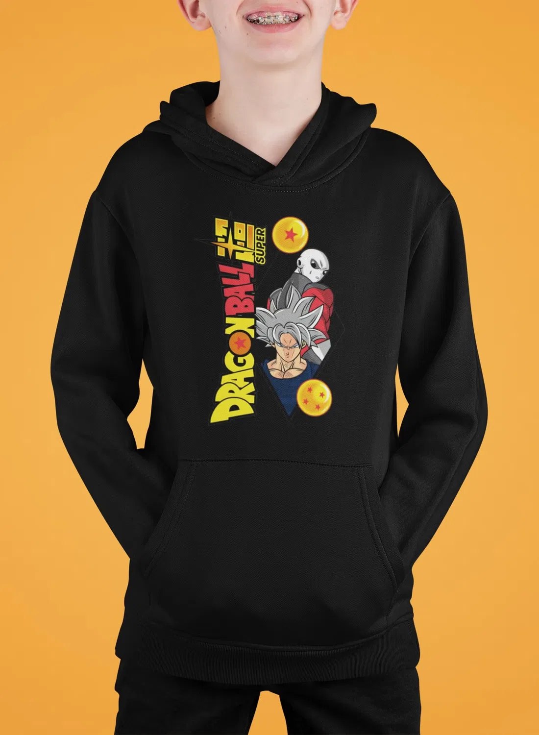 Zoom Худи с принтом Dragon Ball Diamond, черный