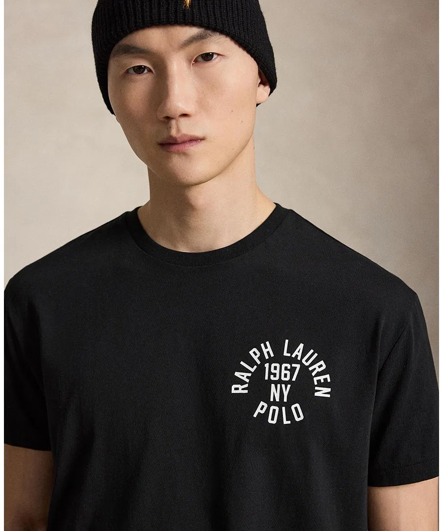 Мужская футболка с принтом Polo Ralph Lauren, Polo Black — фото 3