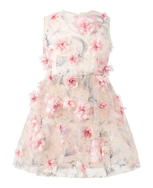 Детское платье для девочек без рукавов Rosalia Embroidered Marlo Kids, Floral