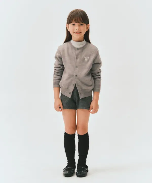 Кардиган базовый круговой вязаный, Satur Kids, серый — фото 3