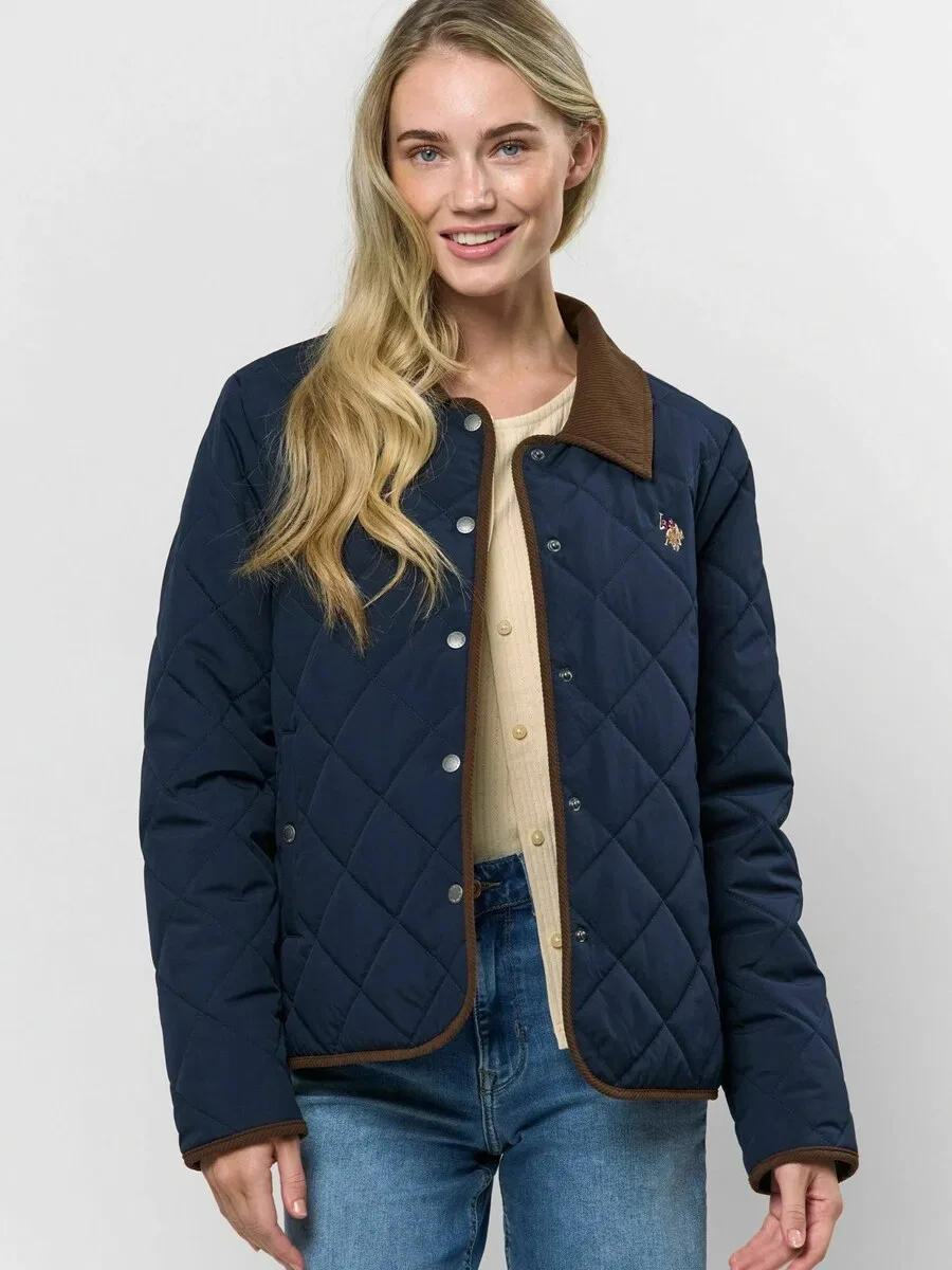 Куртка межсезонья «Мелу» темно-синего цвета U.S. Polo Assn. — фото 3