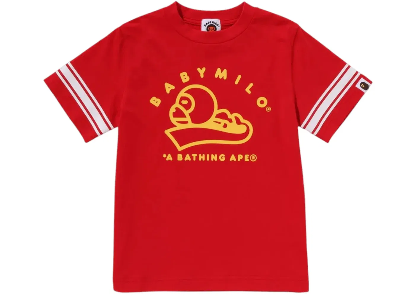 Детская футболка с принтом Baby Milo Tee BAPE, Red