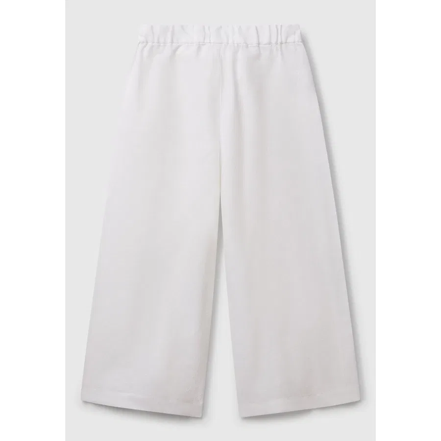 Спортивные брюки из льна Bnt-G Keten Pantolon Benetton, Белый — фото 2