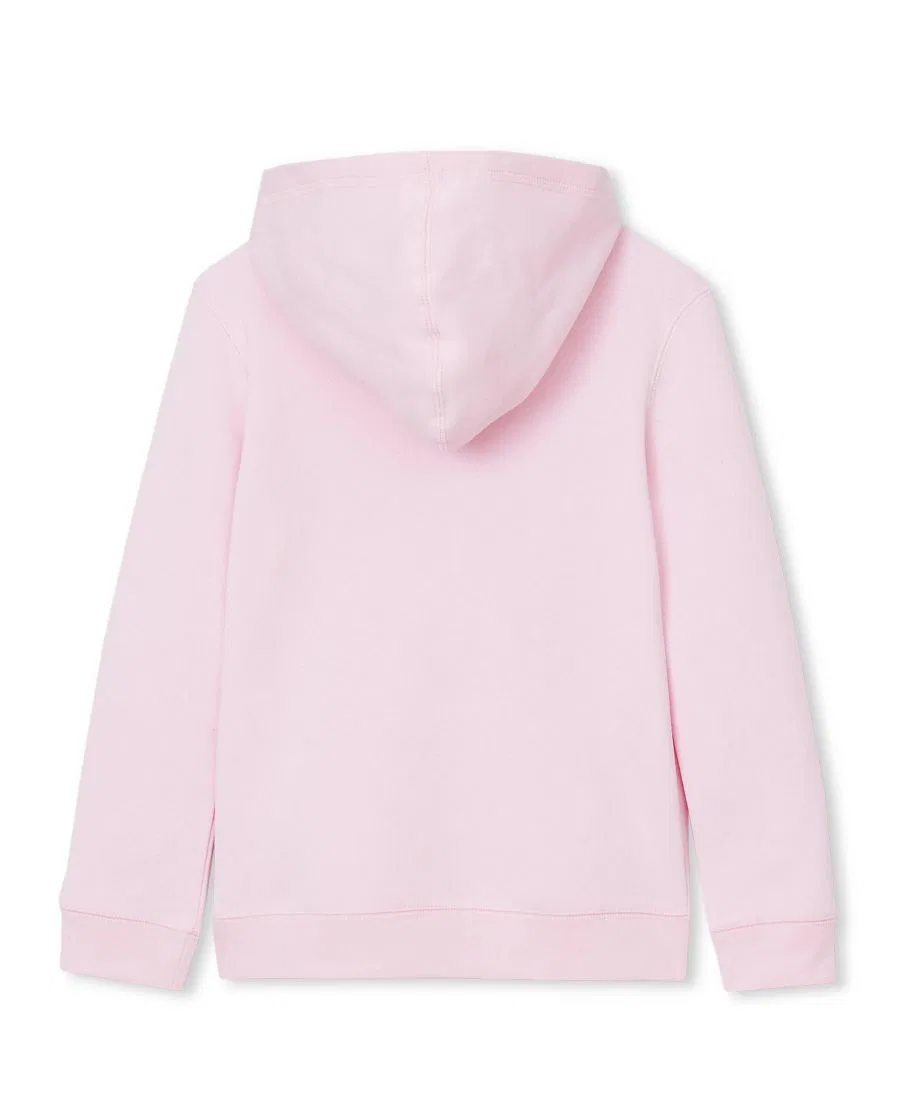 Детское худи из флиса с капюшоном, модель Husky Fleece Lands' End, Pink Tulle — фото 2
