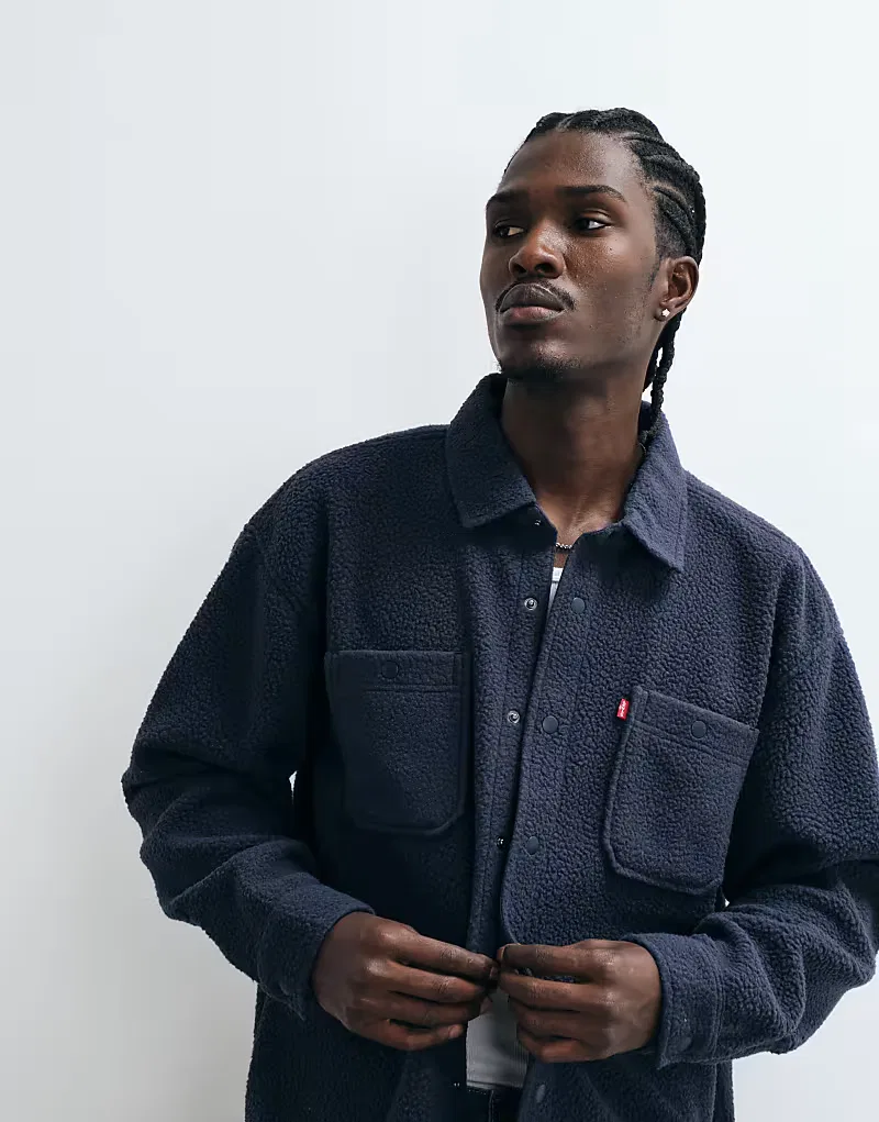 Рубашка Levi's Borg, синий — фото 4