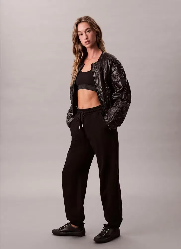 Штаны спортивные с логотипом на кулиске, Calvin Klein, черный — фото 3
