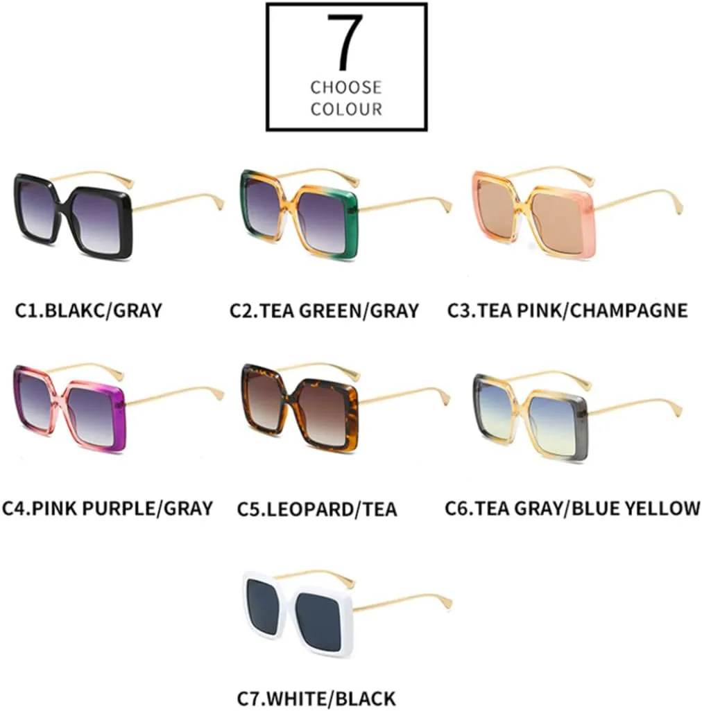 

Двухцветные градиентные солнцезащитные очки зеленого и желтого цвета для женщин, модные солнцезащитные очки UV400, панк-очки для мужчин SZVVBKK, Yellow Green Gray