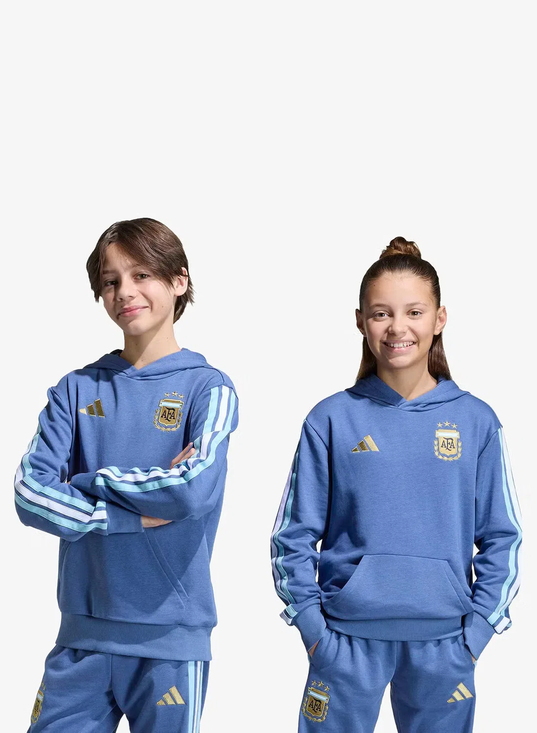 Худи с принтом Argentina DNA Adidas, голубой — фото 3