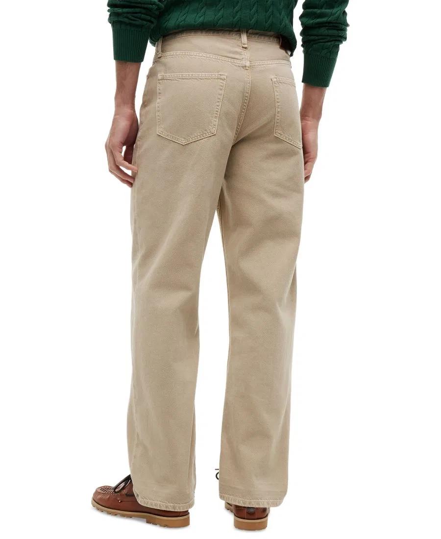Джинсы прямого кроя River Relaxed-Fit Garment Dyed Denim Tommy Hilfiger, Sandalwood — фото 4