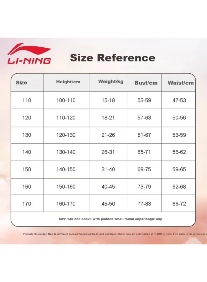 Купальный комплект для девочек с защитой от солнца Li-Ning — фото 4