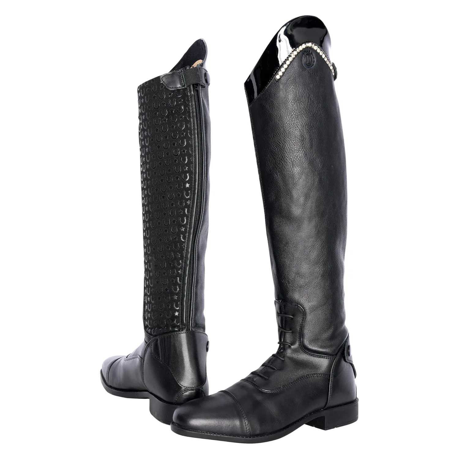 Детские сапоги для девочек с принтом IRHWalker Glam Imperial Riding, Black