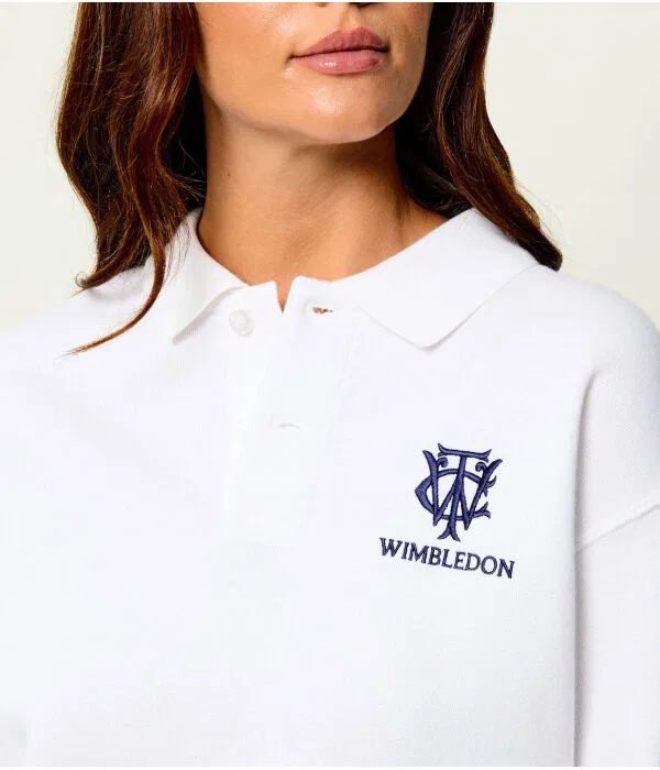 Женское поло свободного кроя Polo Ralph Lauren, белый — фото 4