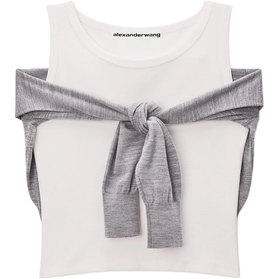 Женский топ-майка Alexander Wang, White Gray