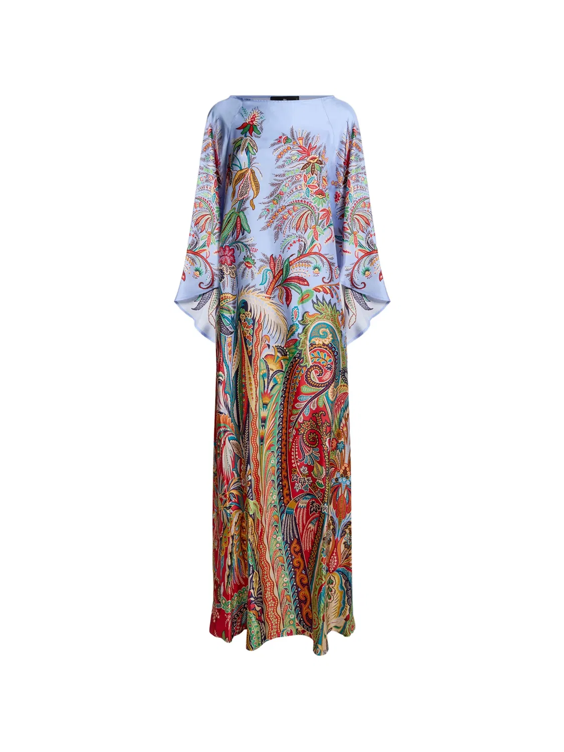 ETRO Платье макси из твилла, синий