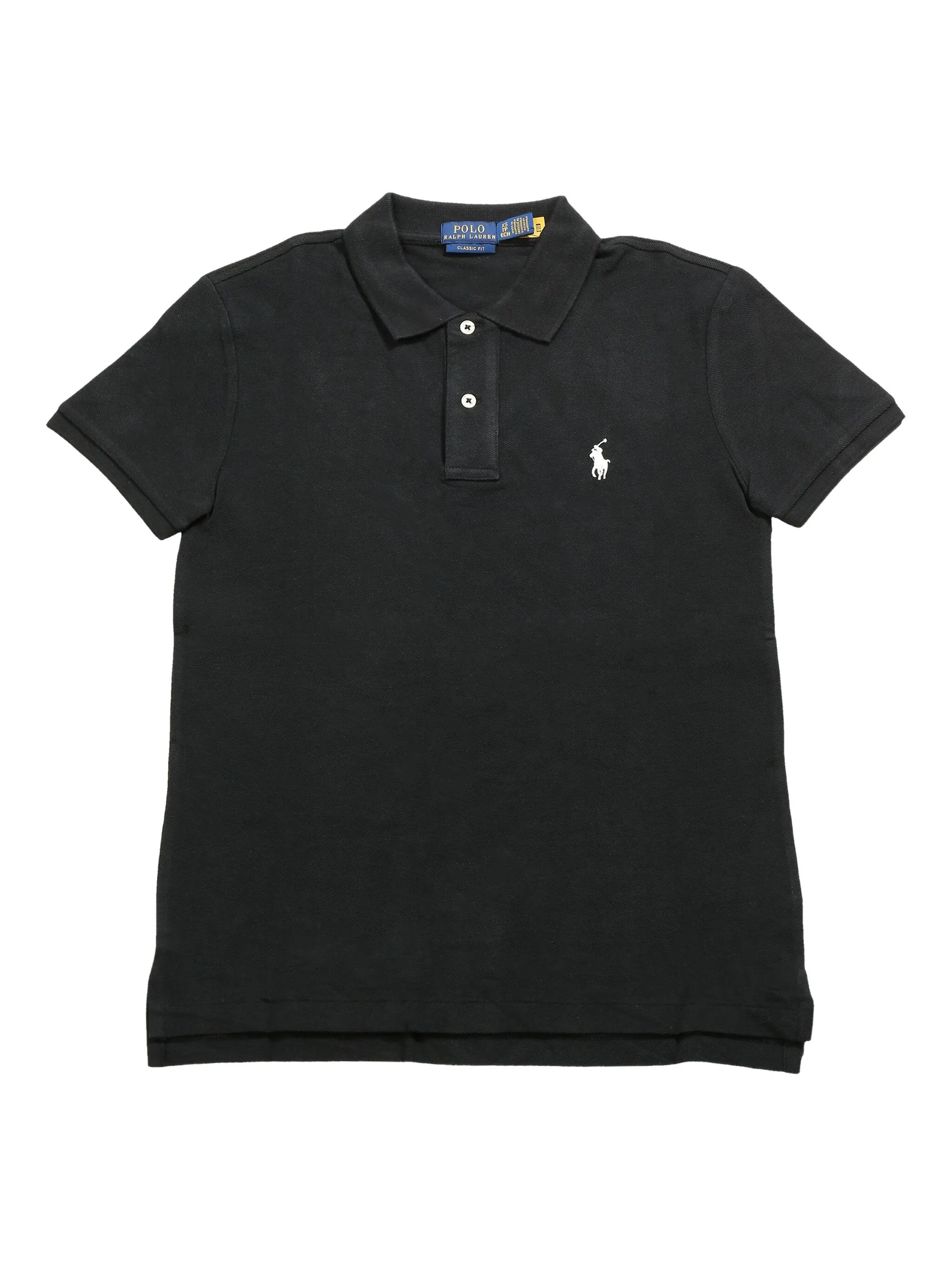 

Хлопчатобумажная рубашка поло Polo Ralph Lauren, черный