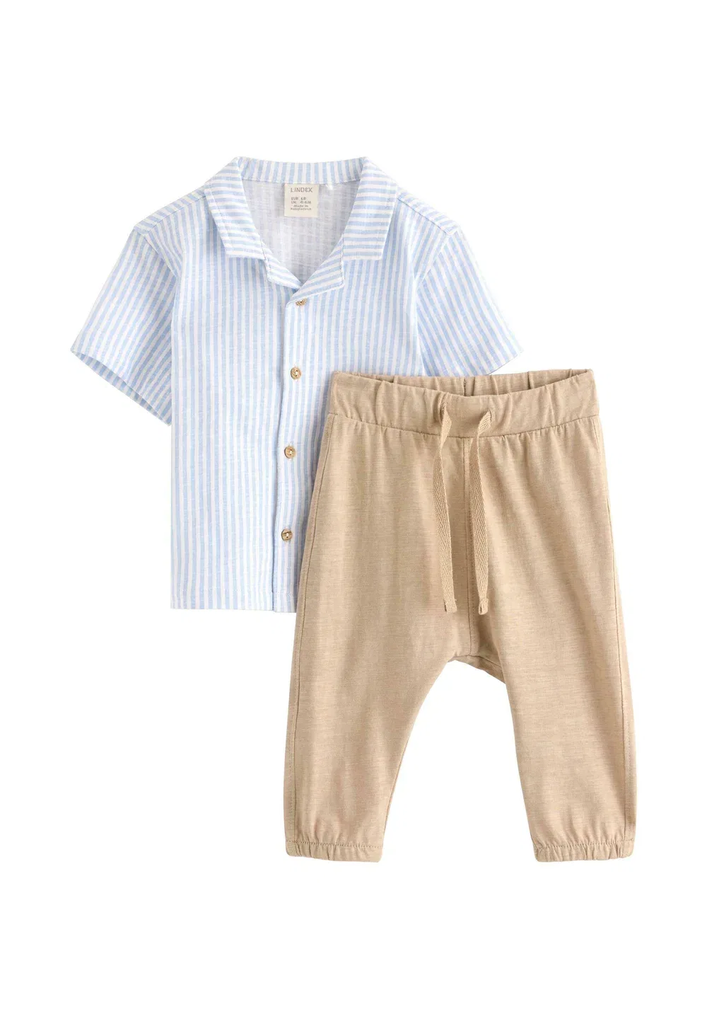 Комплект - блузка на пуговицах Lindex, Light Blue