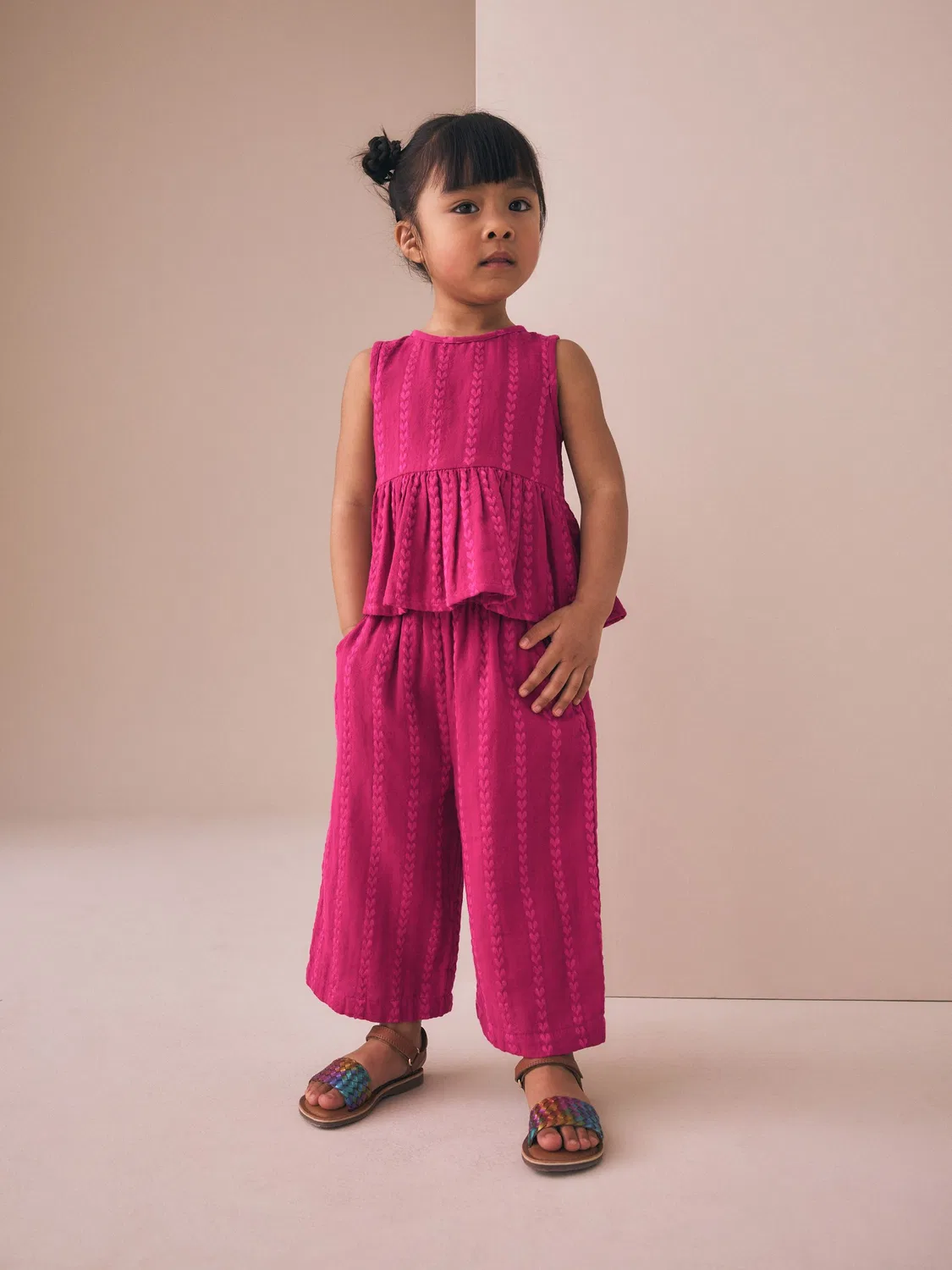 Комплект топ и брюки, Berry Pink Next