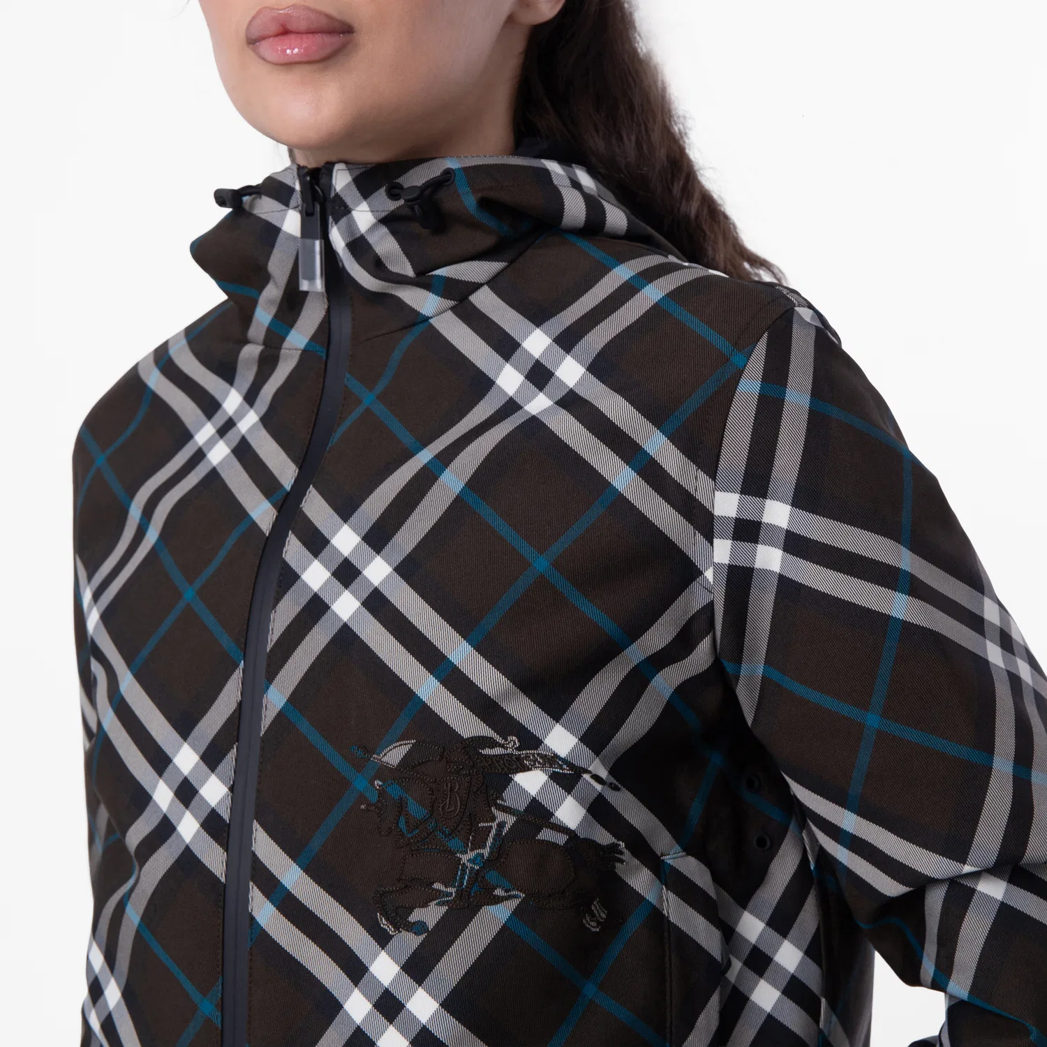 Куртка-бомбер укороченная двусторонняя Reversible Cropped Check Jacket Burberry, Snug Ip Check — фото 2