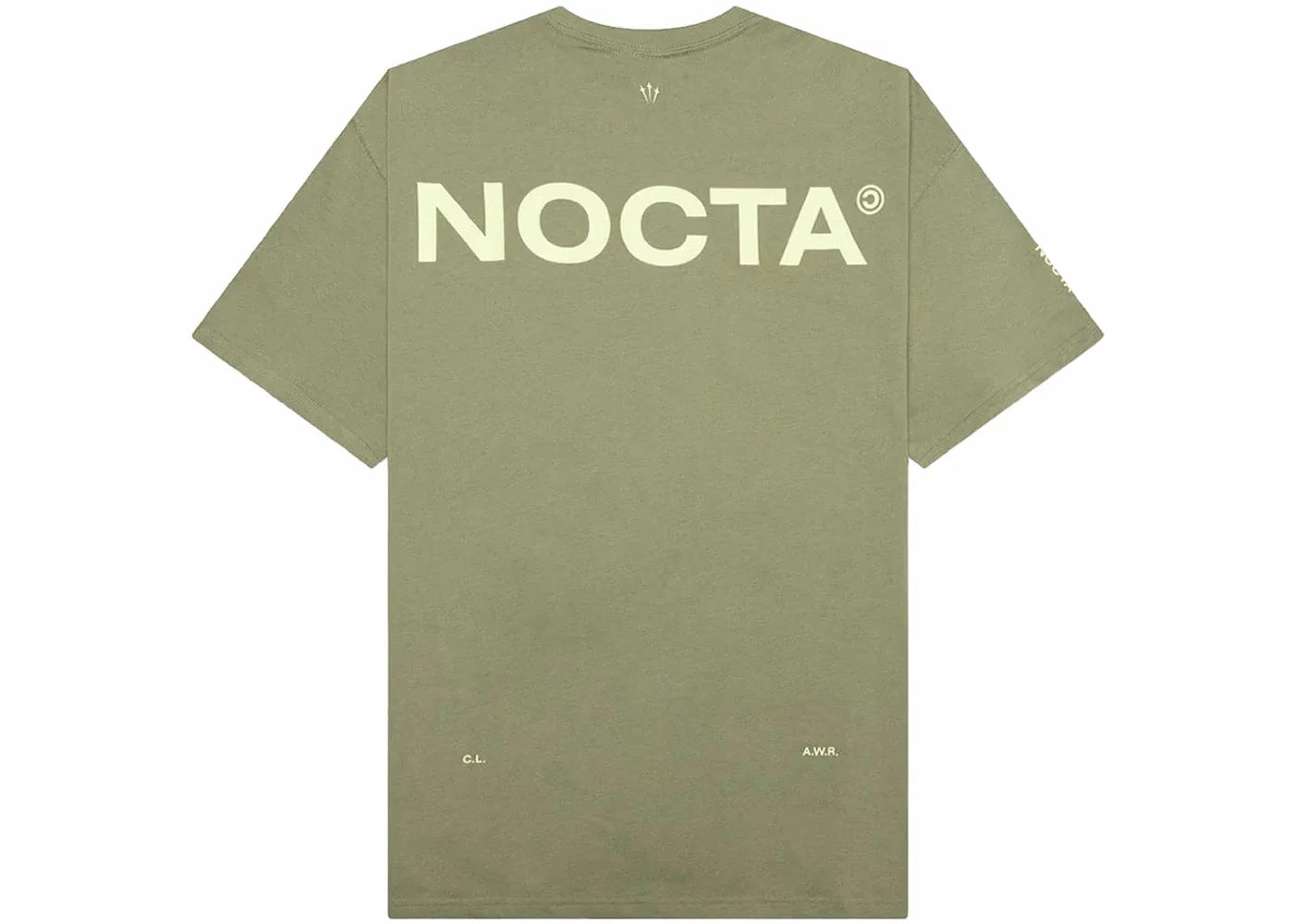 Мужская футболка с принтом Nike x NOCTA NRG Big Body CS Tee Oil Green/Light Liquid Lime