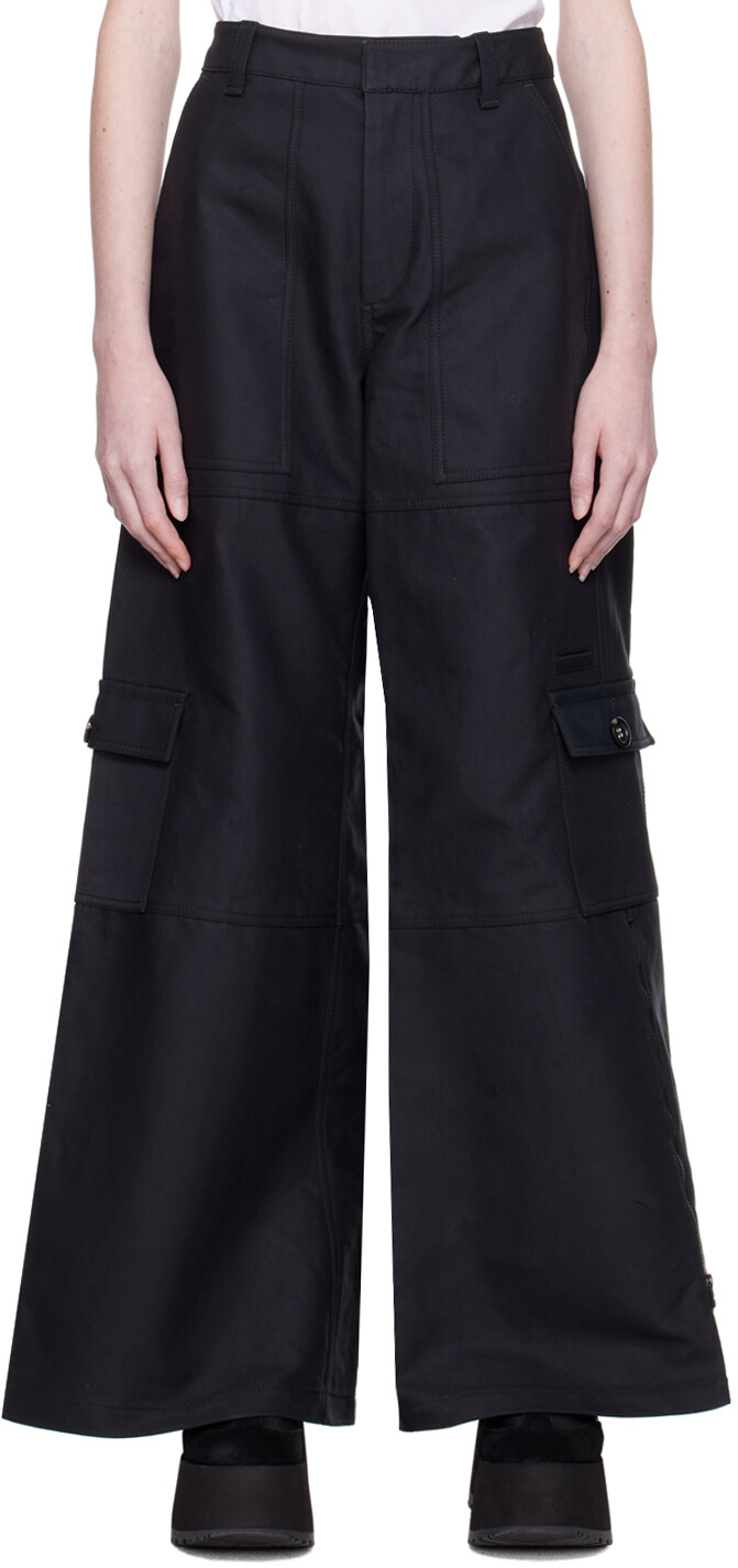 

Черные брюки карго The Wide Leg Marc Jacobs, Черный, Черные брюки карго The Wide Leg Marc Jacobs