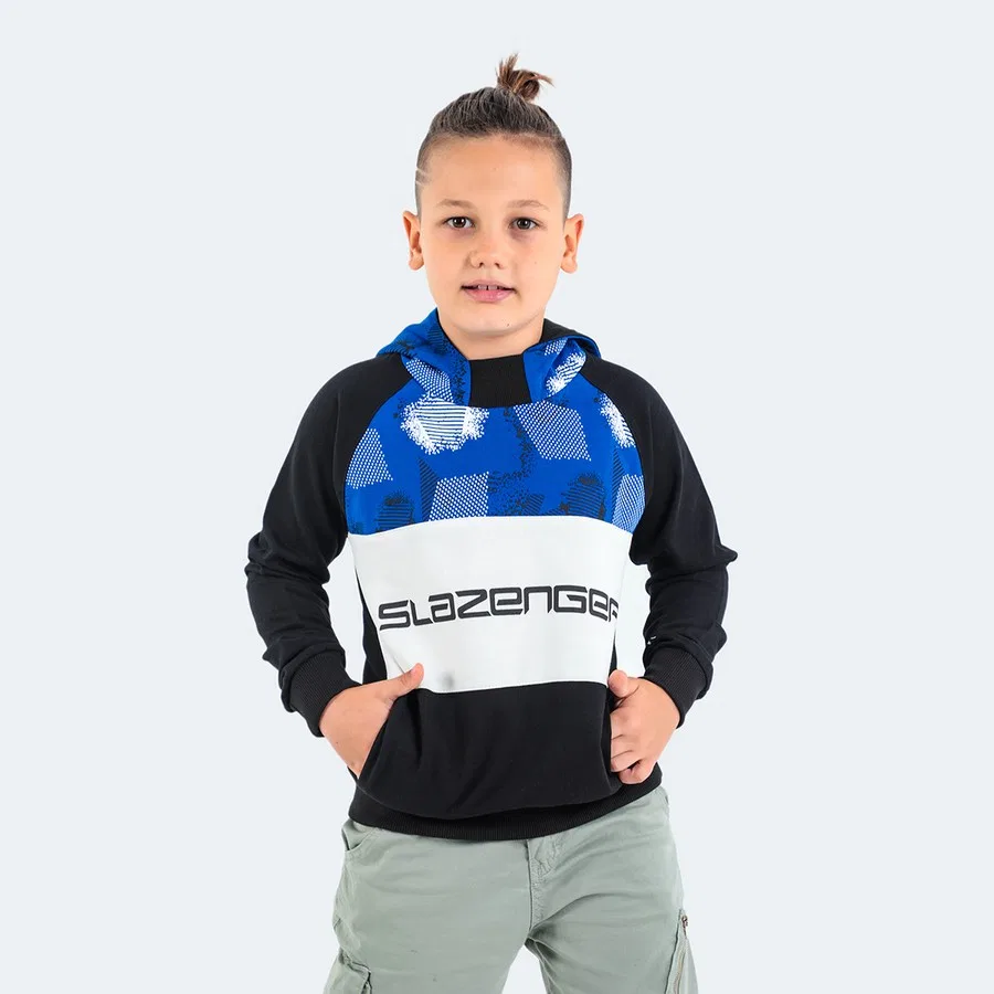Детский свитшот с капюшоном и карманами Dragica In Slazenger, Красный