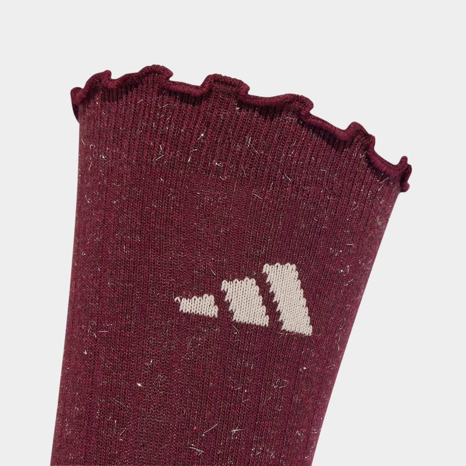 Женские носки с металлическим блеском Adidas Performance, Crystal Linen/Maroon — фото 4