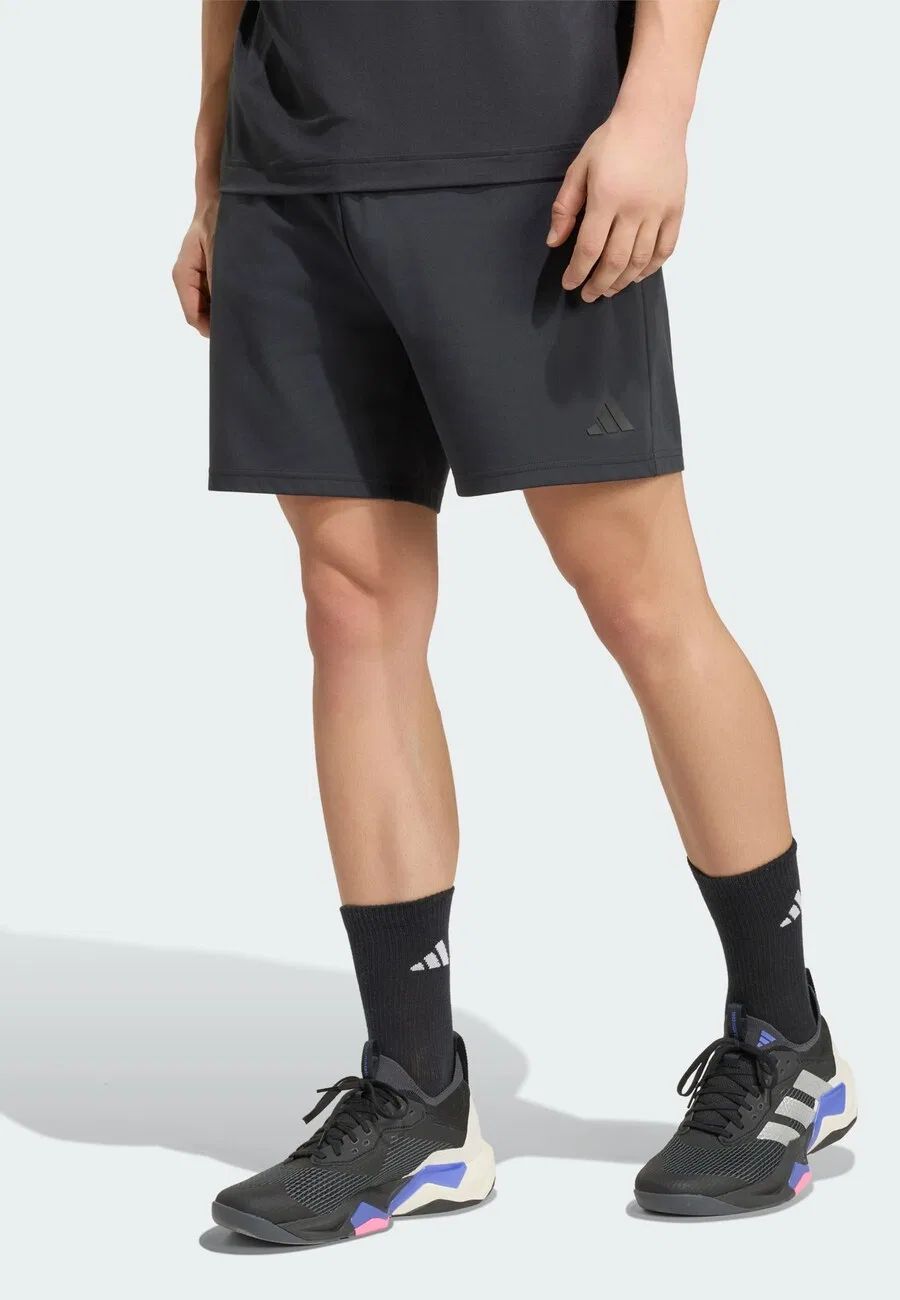 Спортивные шорты ADIDAS PERFORMANCE Regular Workout Pants 'Puremotion' черного цвета — фото 2