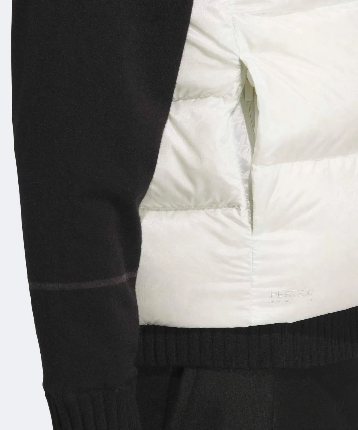 Женский жилет стеганый с принтом Adidas Golf, Off White — фото 4