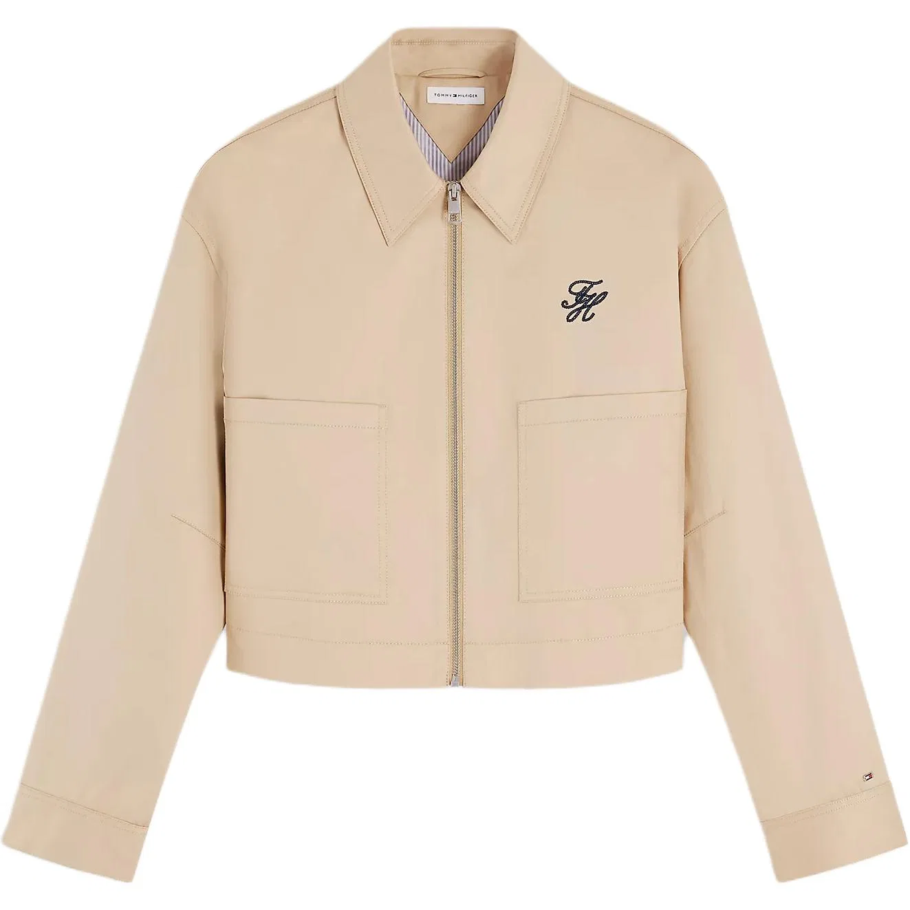 Женская куртка с мягким золотистым отливом, Tommy Hilfiger, Soft Gold