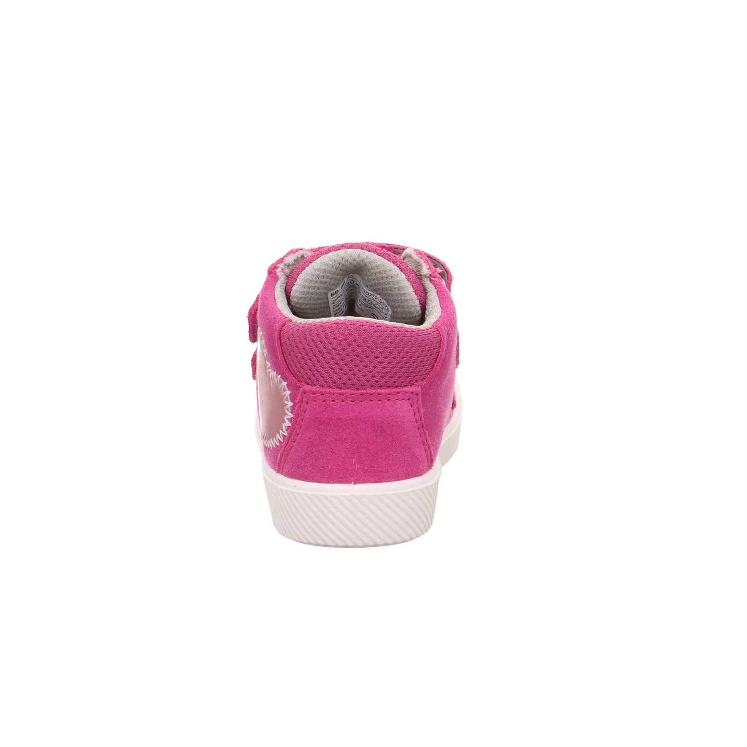 Детские кроссовки с кожаным верхом Superfit, Pink Rosa Heart — фото 4