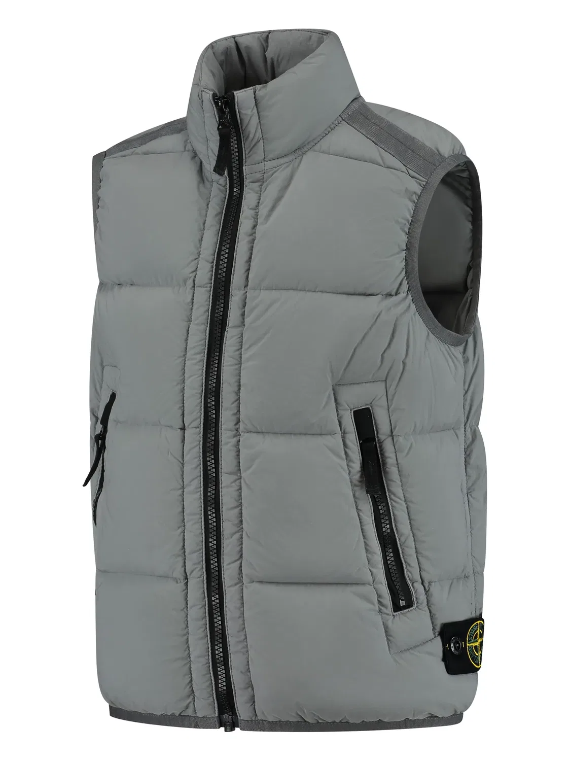 Жилет с эмблемой Compass от Stone Island, темно-серый — фото 3