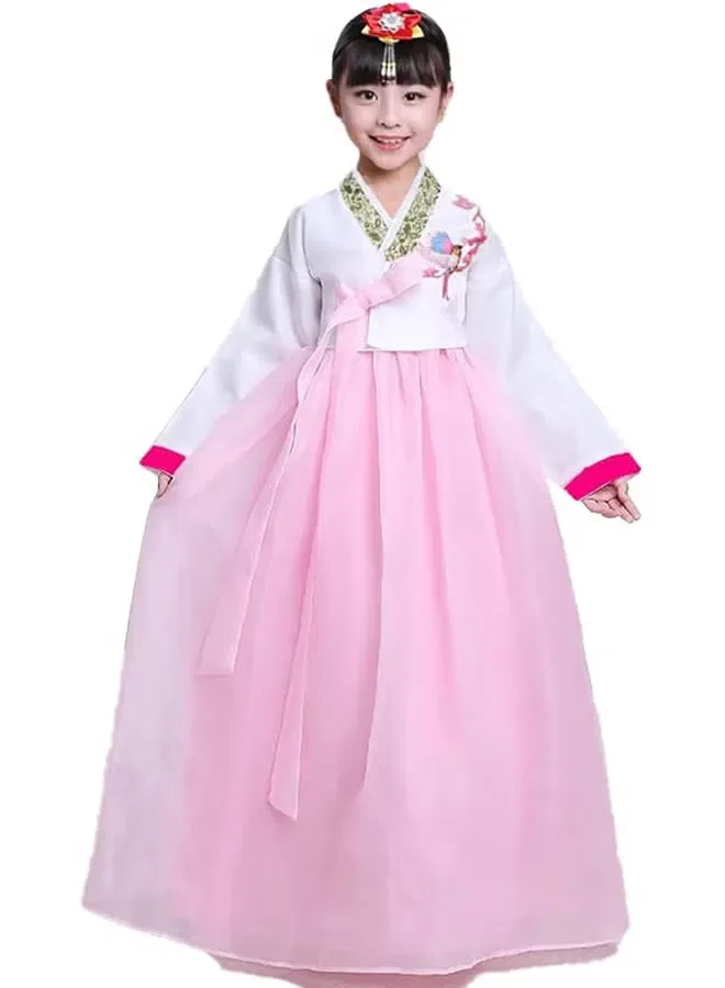 Платье ханбок с длинным рукавом Korean traditional Ratsaw