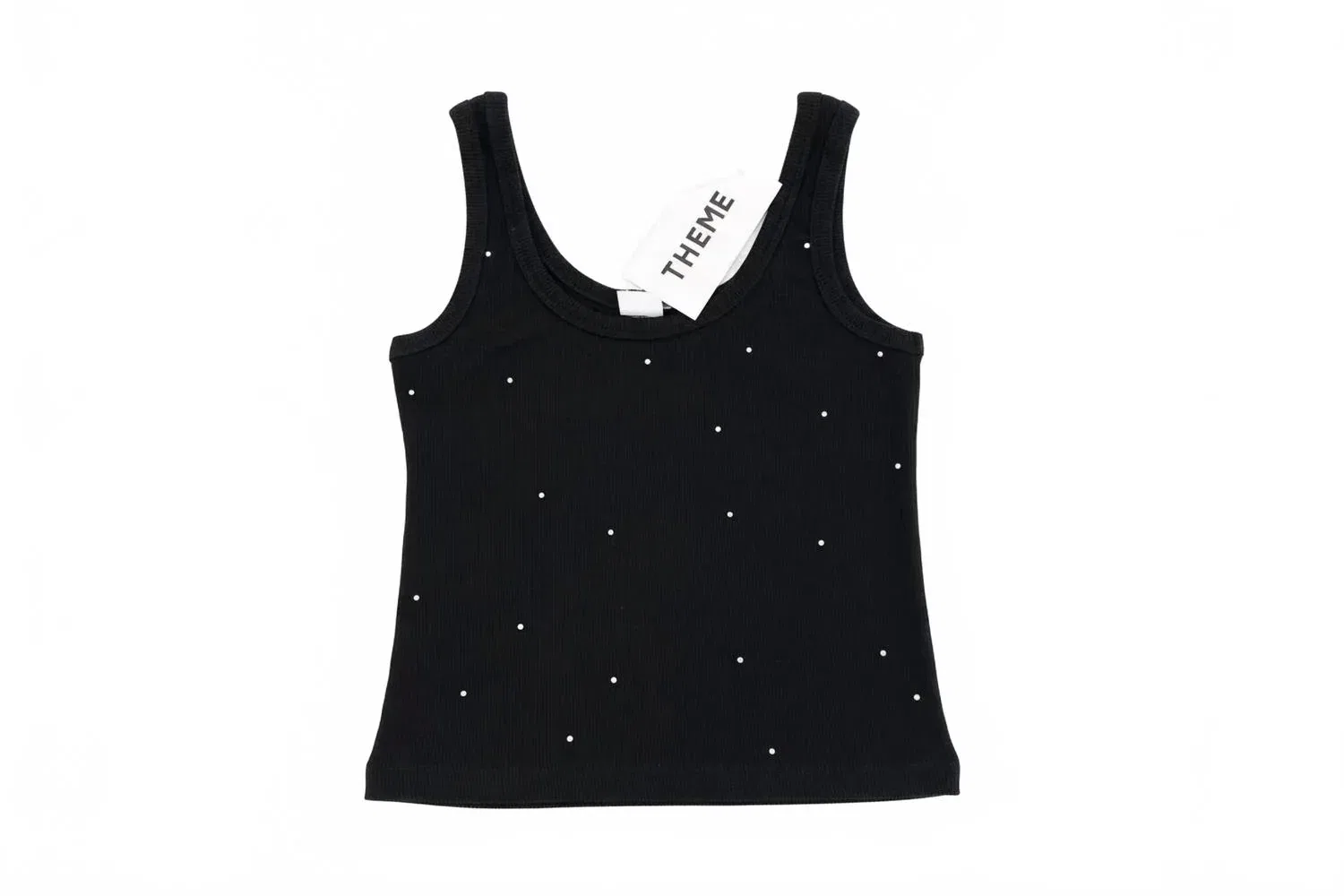 Детская майка для девочек с клепками Stella THEME, черный