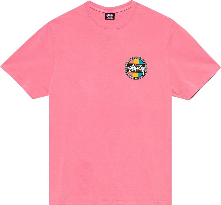 

Футболка Stussy Classic Dot Pigment Dyed Tee 'Pink', розовый