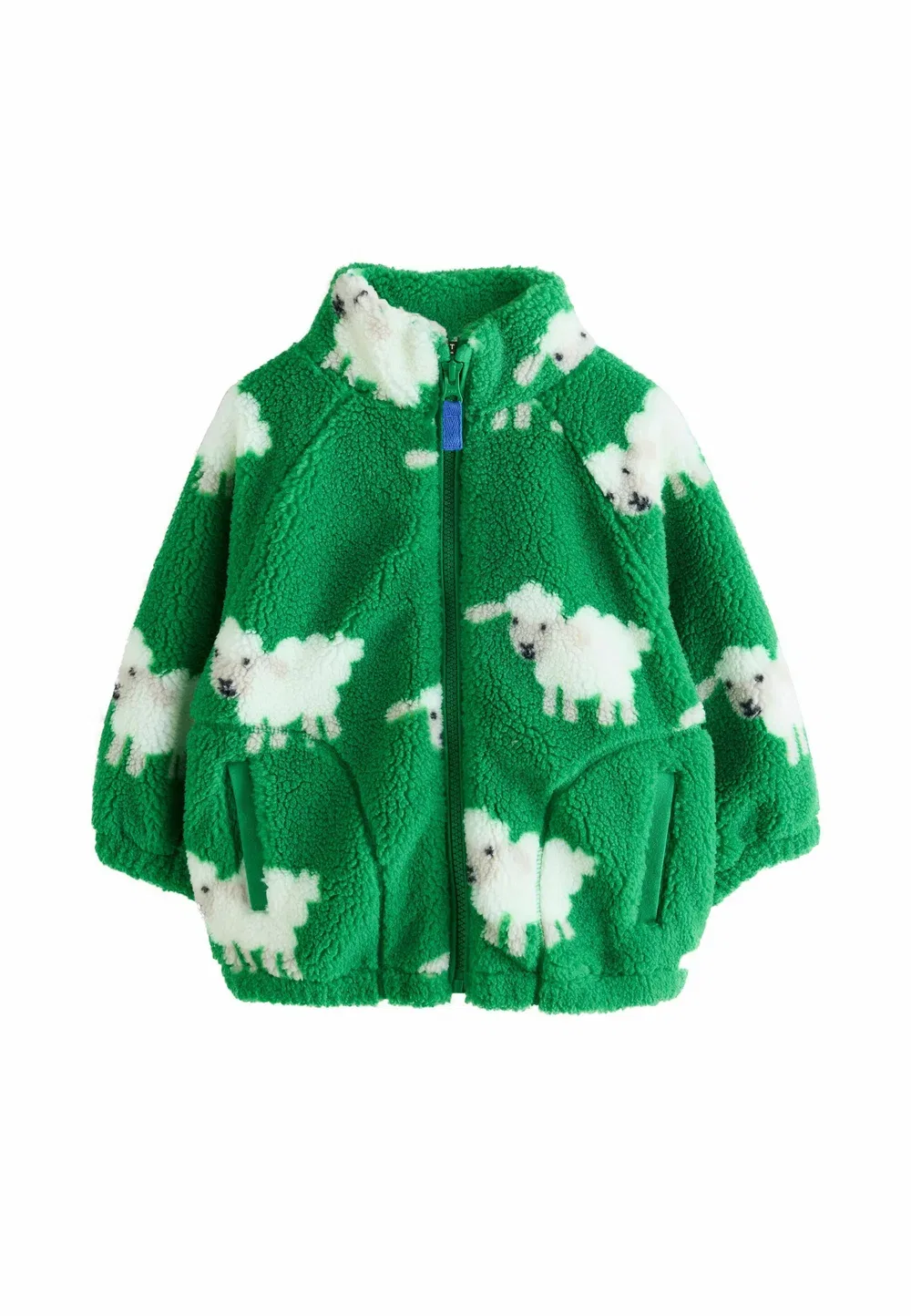 Куртка из флиса с принтом по всей поверхности, стандартного кроя Next, Green Sheep