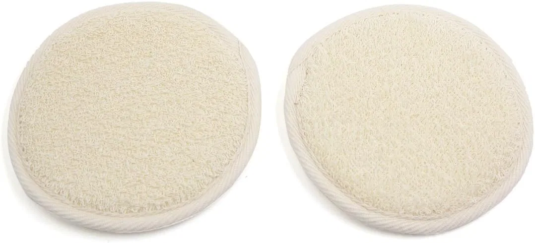 Мочалка для душа из рами, 2 шт, Light Beige Generic