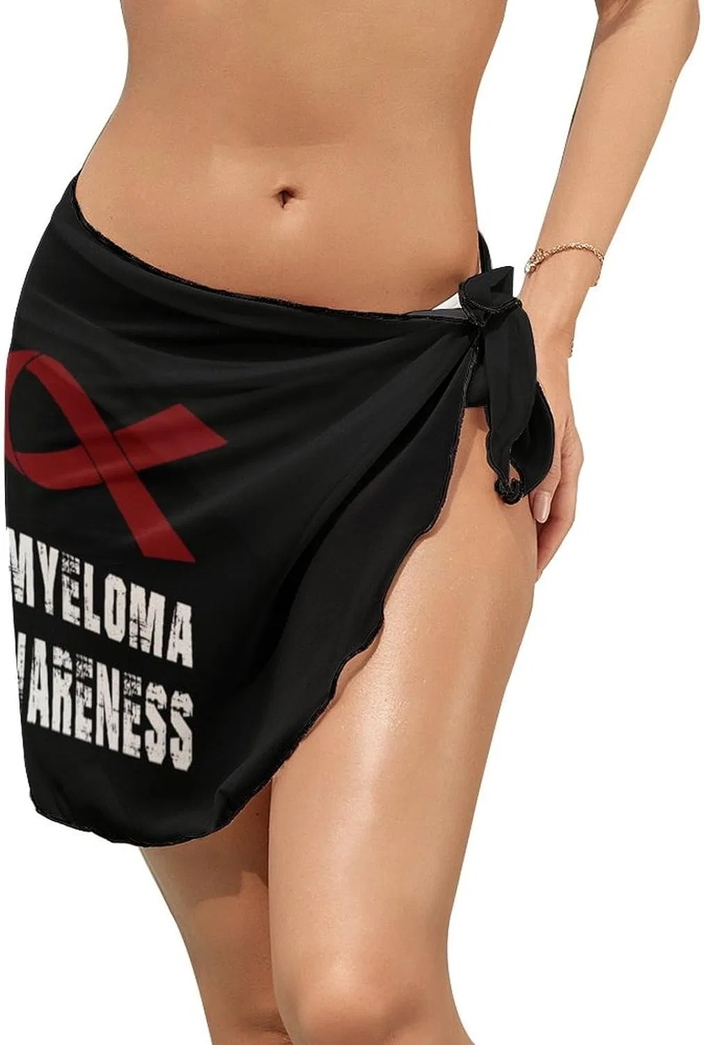 Женская пляжная накидка из шифона, Multiple Myeloma Cancer Awareness