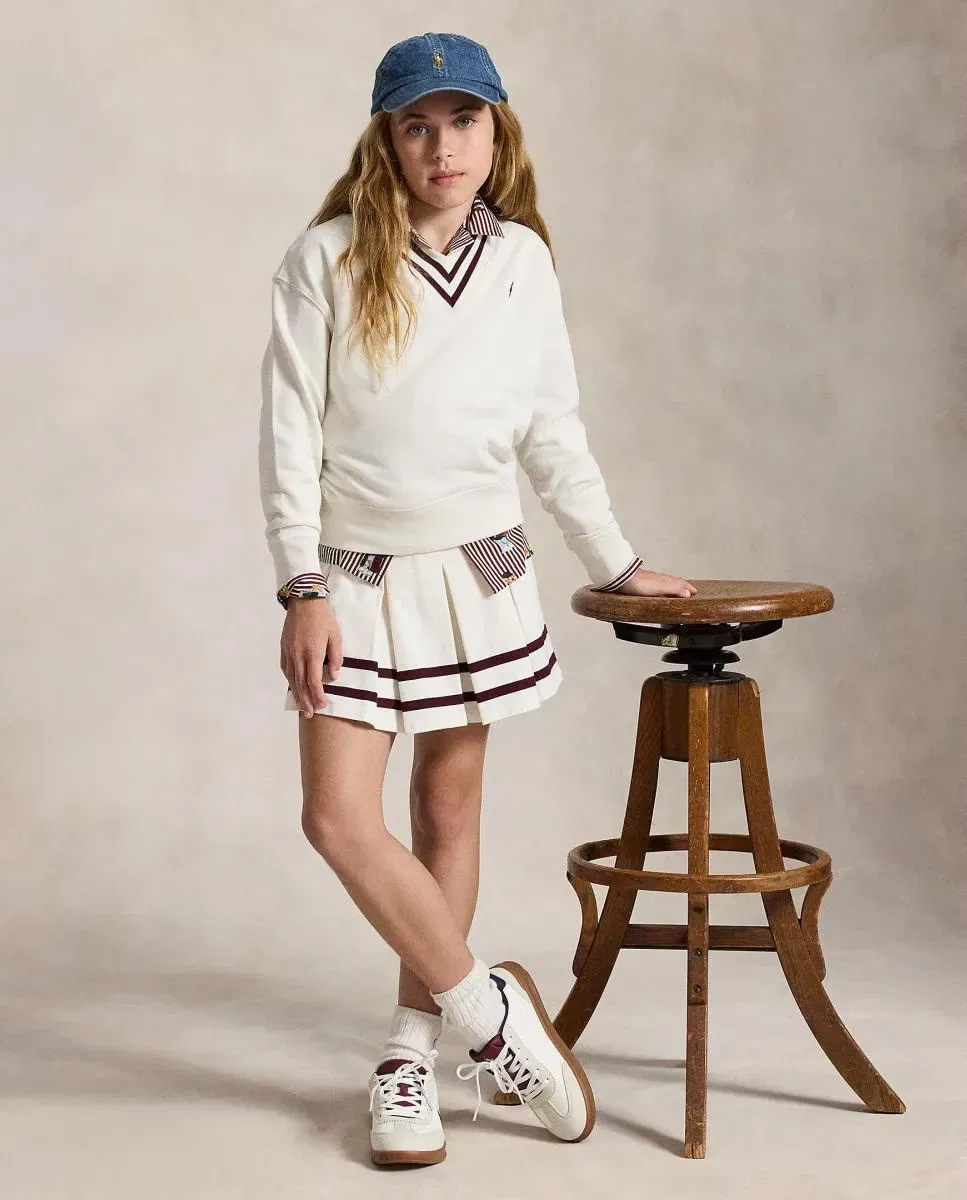 Детская толстовка для девочек из флиса Polo Ralph Lauren, Crudo — фото 4