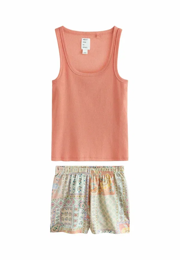 Комплект пижамный Regular Floral Petite Fit Next Orange Paisley, оранжевый