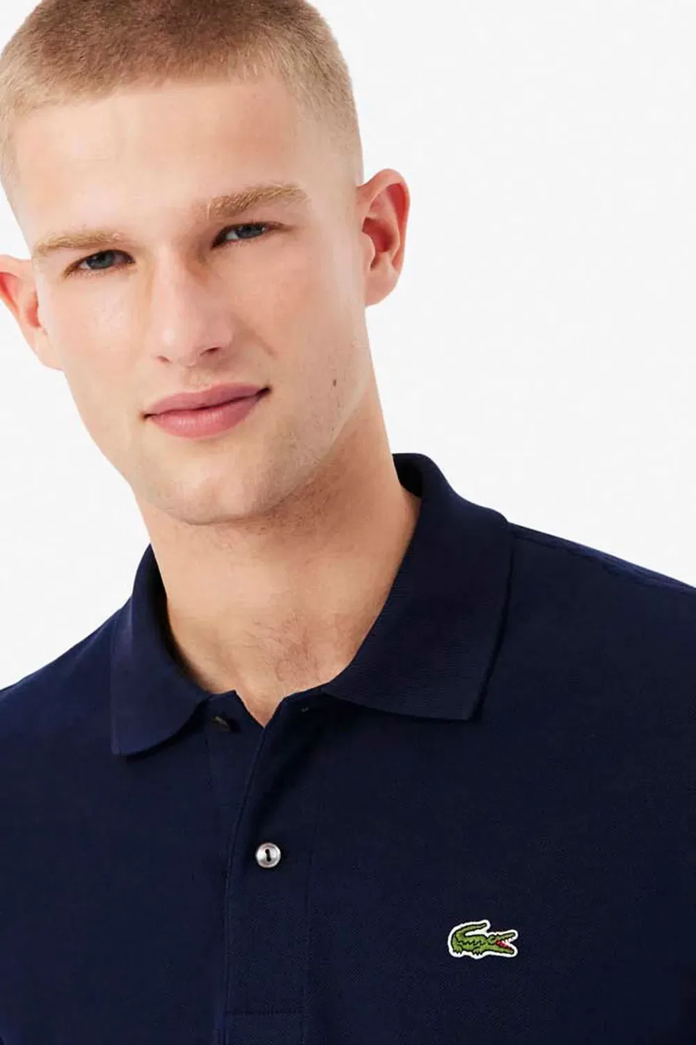 Мужской лонгслив-поло L1212 Lacoste, Navy Blue — фото 4