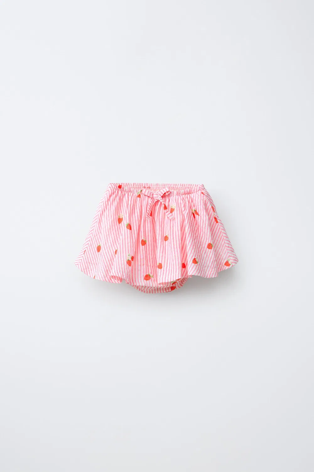 Трусики в полоску с юбкой клубничного цвета ZARA, Pink