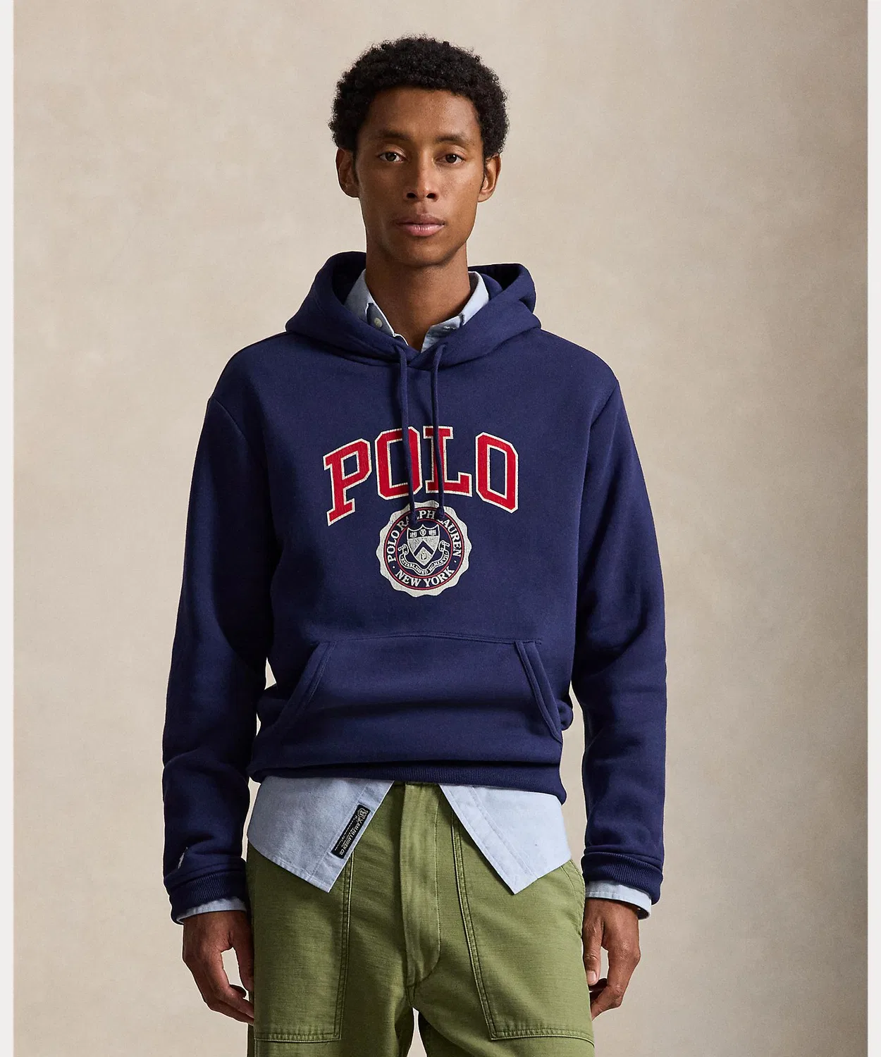 Мужская худи с принтом Polo Ralph Lauren, Navy