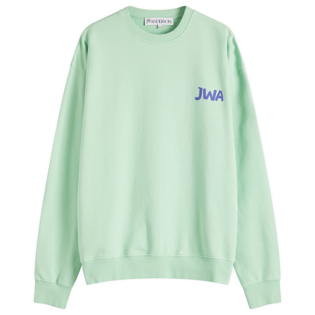 

Джерси с принтом на спине Jwa Jw Anderson, цвет spearmint