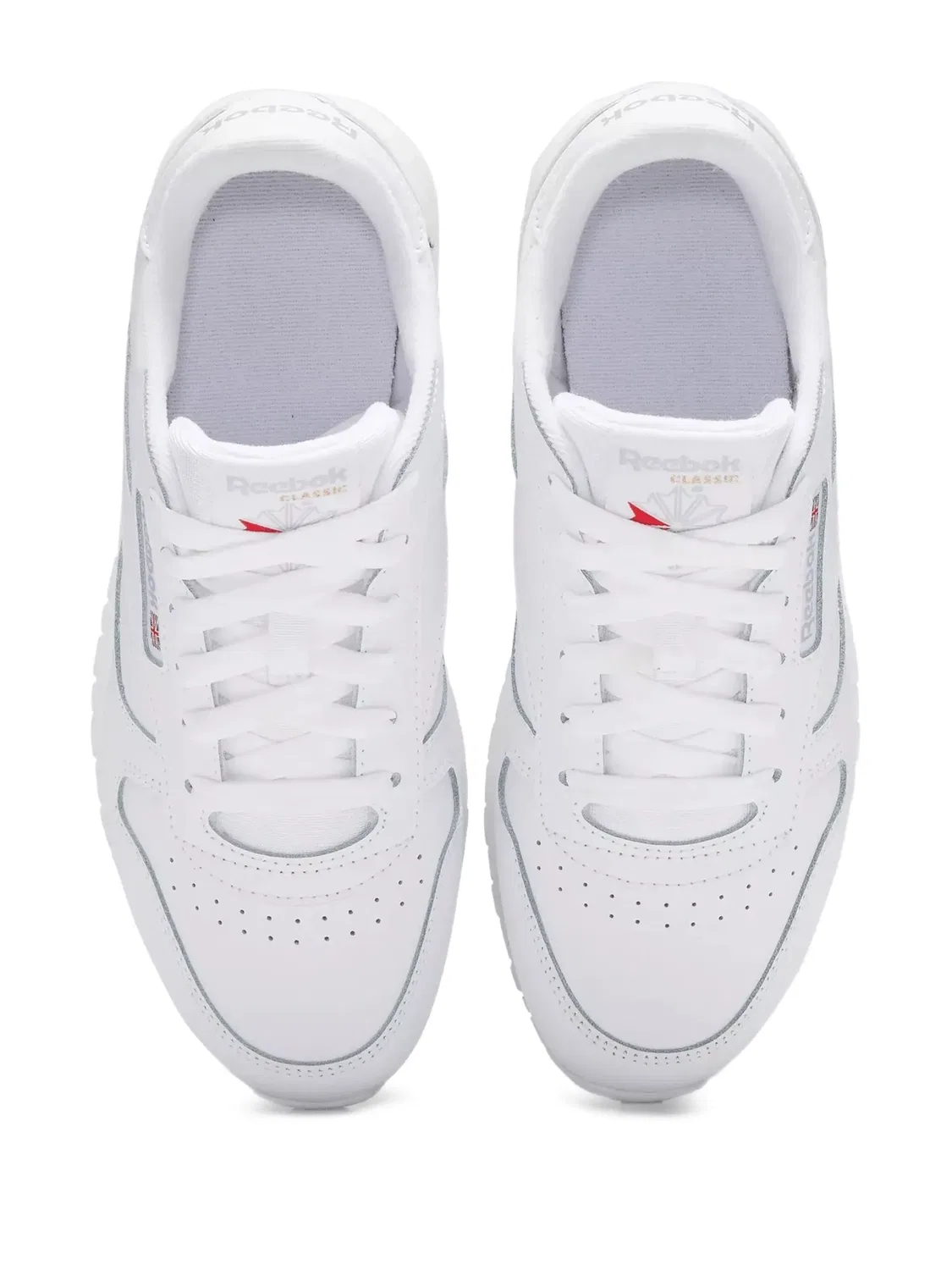 Кроссовки Classic Leather White Reebok Kids, белый — фото 4