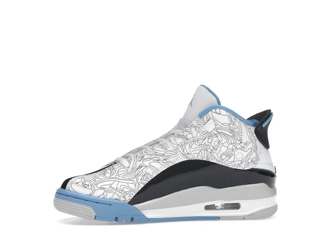 Детские кроссовки Lifestyle Jordan Dub Zero Jordan, White/Legend Blue/Black/Neutral Grey — фото 3