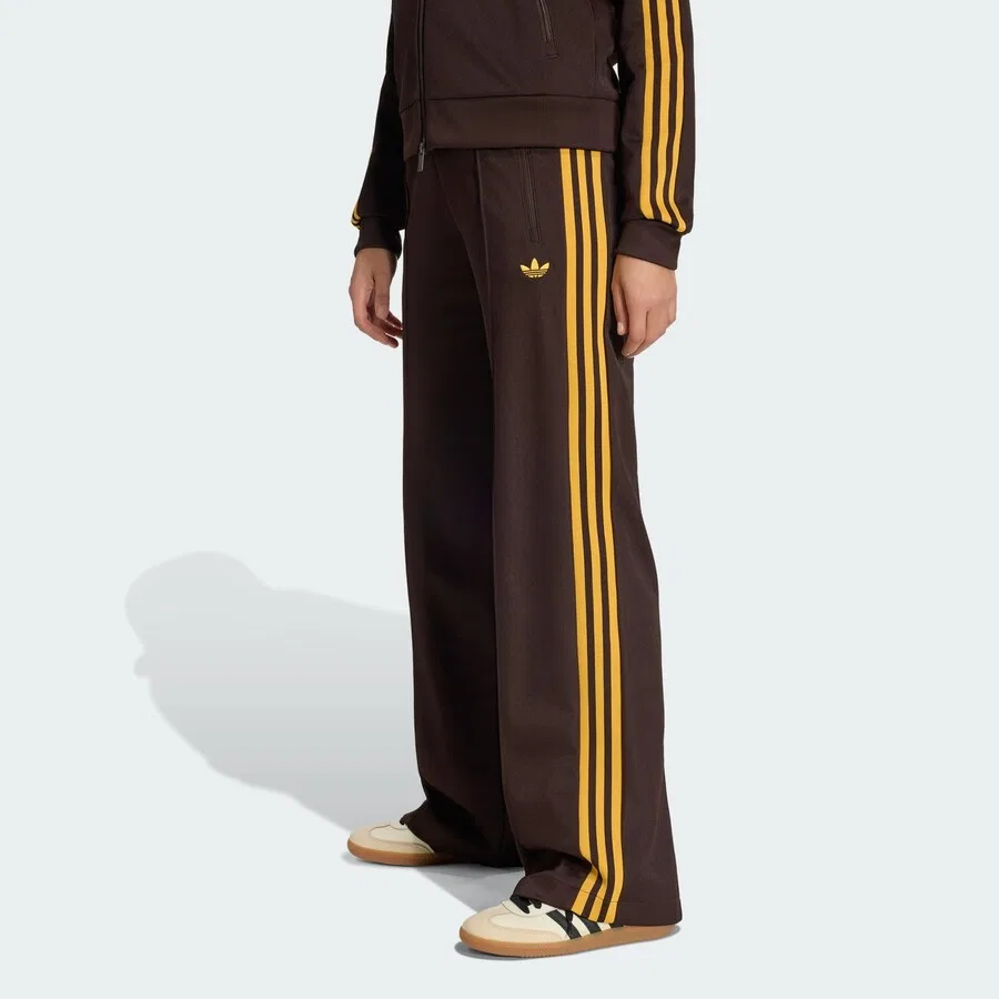 Брюки ADIDAS ORIGINALS свободного кроя 'Classic' коричневого цвета — фото 2
